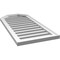 Ekena Millwork Octagonal Top Surface Mount PVC Gable Vent w/ 2"W x 1-1/2"P Brickmould Frame, 18"W x 38"H GVPOT18X3802SF - alternate 2